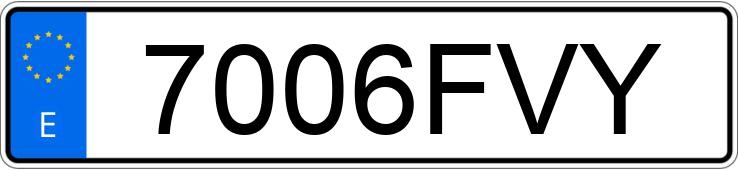 Numer rejestracyjny 7006FVY posiada BMW SERIE 3