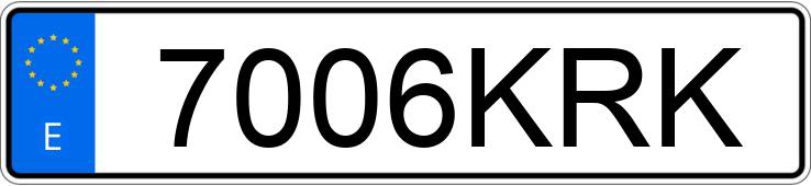 Numer rejestracyjny 7006KRK posiada LAND ROVER RANGE ROVER EVOQUE Numer rejestracyjny 7006KRK posiada LAND ROVER RANGE ROVER EVOQUE