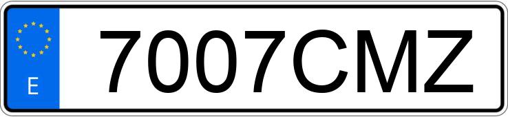 Numer rejestracyjny 7007CMZ posiada RENAULT KANGOO