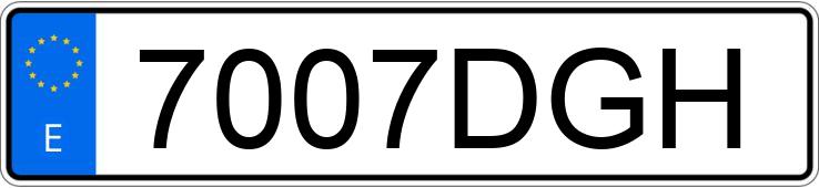 Numer rejestracyjny 7007DGH posiada SEAT CORDOBA