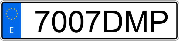 Numer rejestracyjny 7007DMP posiada PEUGEOT 206