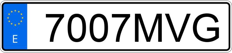Numer rejestracyjny 7007MVG posiada SKODA KAROQ