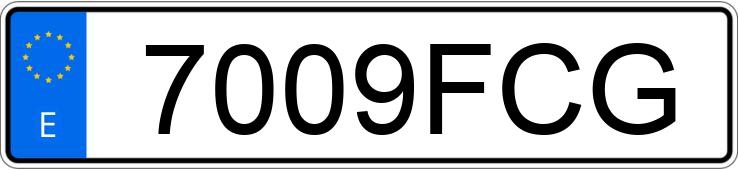 Numer rejestracyjny 7009FCG posiada YAMAHA FZ6