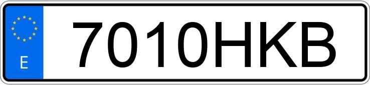 Numer rejestracyjny 7010HKB posiada IRIZAR I6