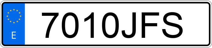 Numer rejestracyjny 7010JFS posiada SEAT IBIZA Numer rejestracyjny 7010JFS posiada SEAT IBIZA