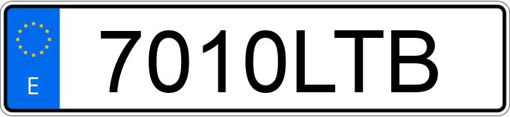 Numer rejestracyjny 7010LTB posiada SEAT TARRACO Numer rejestracyjny 7010LTB posiada SEAT TARRACO