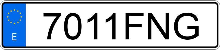 Numer rejestracyjny 7011FNG posiada SKODA OCTAVIA