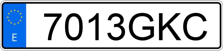 Numer rejestracyjny 7013GKC posiada AUDI A5