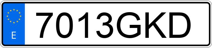 Numer rejestracyjny 7013GKD posiada SEAT ALTEA XL