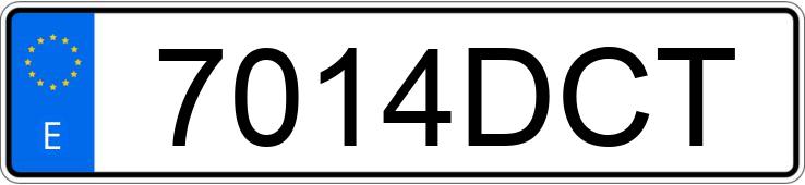 Numer rejestracyjny 7014DCT posiada BMW SERIE 5