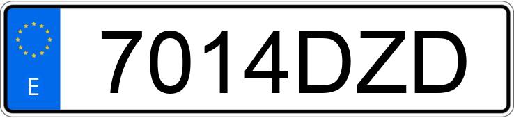 Numer rejestracyjny 7014DZD posiada AUDI A6
