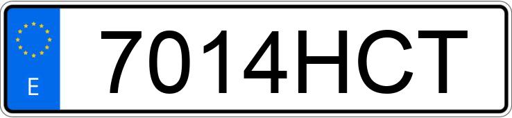 Numer rejestracyjny 7014HCT posiada TOYOTA VERSO Numer rejestracyjny 7014HCT posiada TOYOTA VERSO