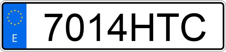 Numer rejestracyjny 7014HTC posiada HONDA ANF 125