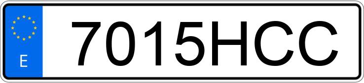 Numer rejestracyjny 7015HCC posiada RENAULT MEGANE