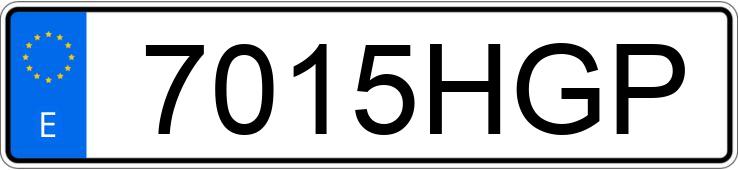 The registration number 7015HGP has NISSAN QASHQAI+2