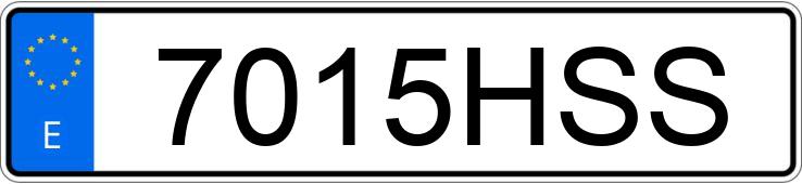 Numer rejestracyjny 7015HSS posiada VOLKSWAGEN POLO