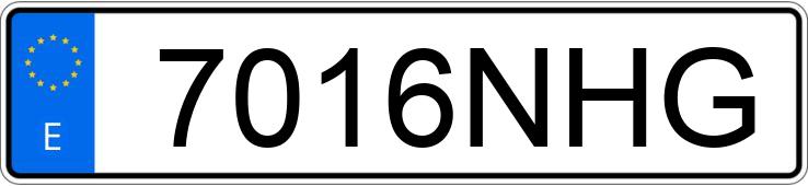 Numer rejestracyjny 7016NHG posiada PORSCHE TAYCAN