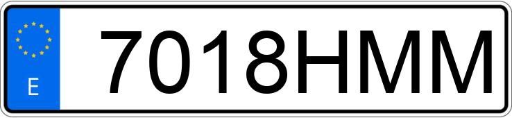 Numer rejestracyjny 7018HMM posiada PORSCHE CAYENNE Numer rejestracyjny 7018HMM posiada PORSCHE CAYENNE