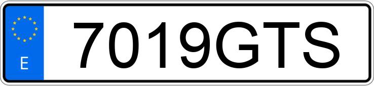 Numer rejestracyjny 7019GTS posiada OPEL CORSA