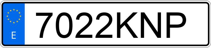 Numer rejestracyjny 7022KNP posiada KAWASAKI NINJA 650