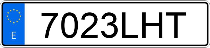 Numer rejestracyjny 7023LHT posiada BMW SERIE 2