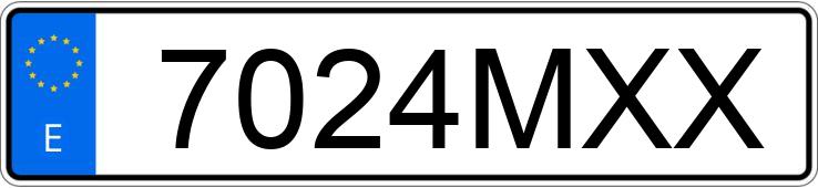 Numer rejestracyjny 7024MXX posiada HYUNDAI TUCSON