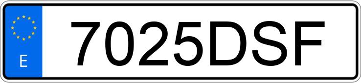 Numer rejestracyjny 7025DSF posiada CITROEN C4