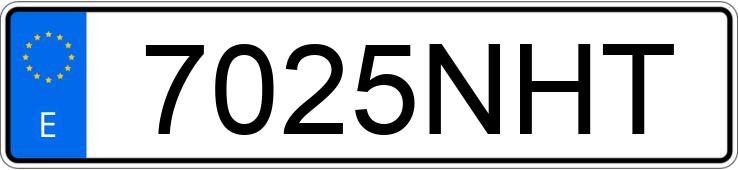 Numer rejestracyjny 7025NHT posiada MERCEDES A (177)