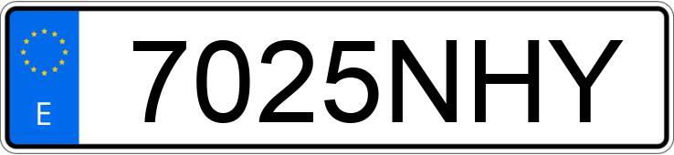 Numer rejestracyjny 7025NHY posiada JAC IEV7S Numer rejestracyjny 7025NHY posiada JAC IEV7S