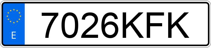 Numer rejestracyjny 7026KFK posiada SEAT ARONA