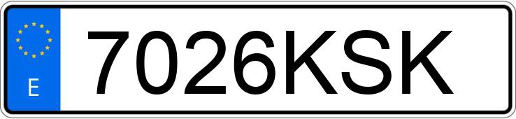 Numer rejestracyjny 7026KSK posiada PEUGEOT 208