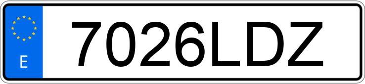 Numer rejestracyjny 7026LDZ posiada MERCEDES GLA (156)