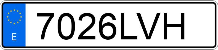 Numer rejestracyjny 7026LVH posiada AUDI A6