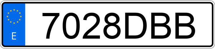 Numer rejestracyjny 7028DBB posiada RENAULT LAGUNA