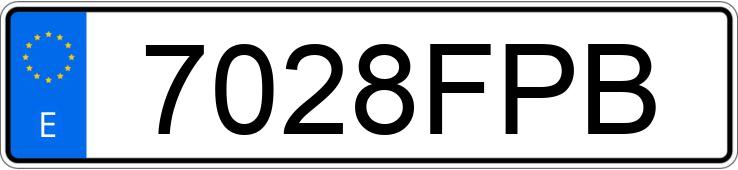 Numer rejestracyjny 7028FPB posiada AUDI TT