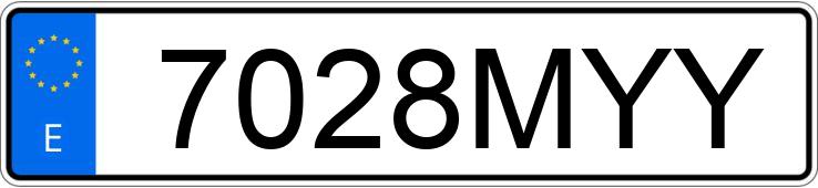 Numer rejestracyjny 7028MYY posiada VOLKSWAGEN GOLF Numer rejestracyjny 7028MYY posiada VOLKSWAGEN GOLF