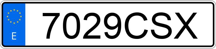 Il numero di registrazione 7029CSX ha MAZDA MAZDA6
