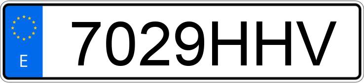 Numer rejestracyjny 7029HHV posiada JAGUAR XF