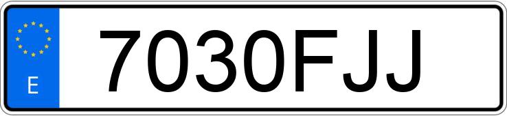 Numer rejestracyjny 7030FJJ posiada NISSAN MICRA