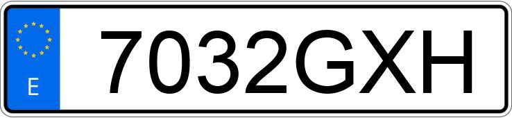 Numer rejestracyjny 7032GXH posiada RENAULT KANGOO