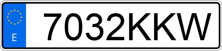 Numer rejestracyjny 7032KKW posiada KIA RIO