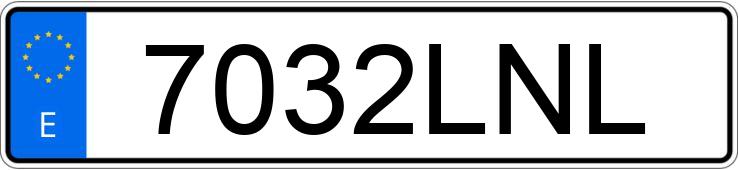 Numer rejestracyjny 7032LNL posiada SKODA KAROQ