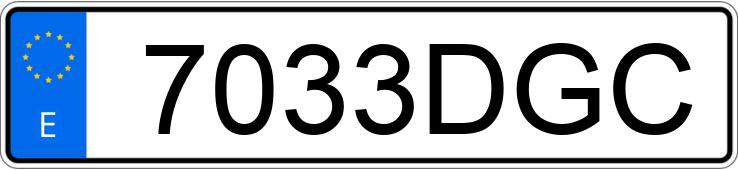 Numer rejestracyjny 7033DGC posiada PEUGEOT PARTNER Numer rejestracyjny 7033DGC posiada PEUGEOT PARTNER