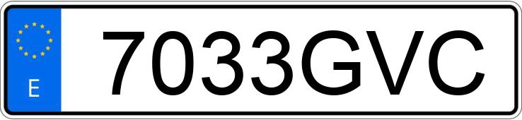 Numer rejestracyjny 7033GVC posiada RENAULT GRAND KANGOO