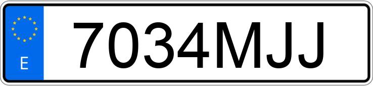 Numer rejestracyjny 7034MJJ posiada VOLVO XC40