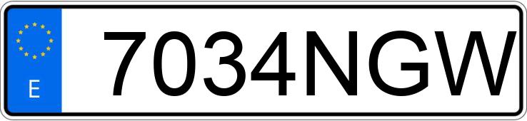 Numer rejestracyjny 7034NGW posiada SEAT LEON Numer rejestracyjny 7034NGW posiada SEAT LEON