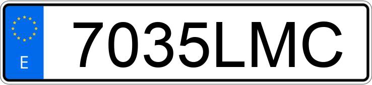 Numer rejestracyjny 7035LMC posiada SEAT ATECA