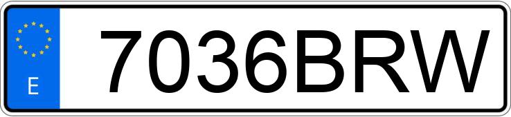 Numer rejestracyjny 7036BRW posiada VOLKSWAGEN GOLF Numer rejestracyjny 7036BRW posiada VOLKSWAGEN GOLF