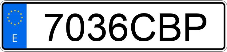 Numer rejestracyjny 7036CBP posiada FORD FOCUS