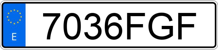 Numer rejestracyjny 7036FGF posiada OPEL ASTRA GTC
